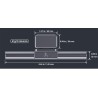 LED Smart Three-color Touch Dimming Table Lamp Display