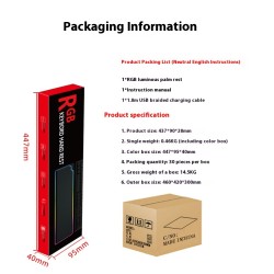 RGB Keyboard Support Wristband High Rebound Luminous Machinery Keyboard Support