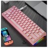 Plastic mechanical keyboard for games
