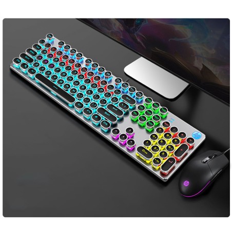 Punk office wired mechanical keyboard