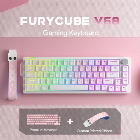 FURYCUBE V68 Wired Mechanical Keyboard