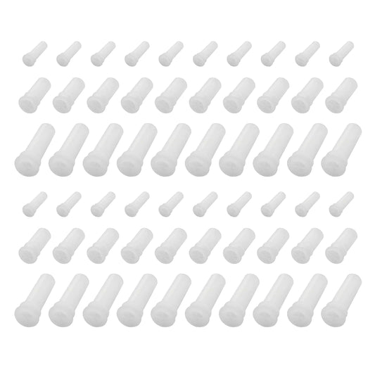 Create idea 150pcs 3 Sizes White Pet Toy Balls Replacement Squeakers Whistle Funny Durable Plastic BB Toy Accessories Squeaker Pet Toy for Baby