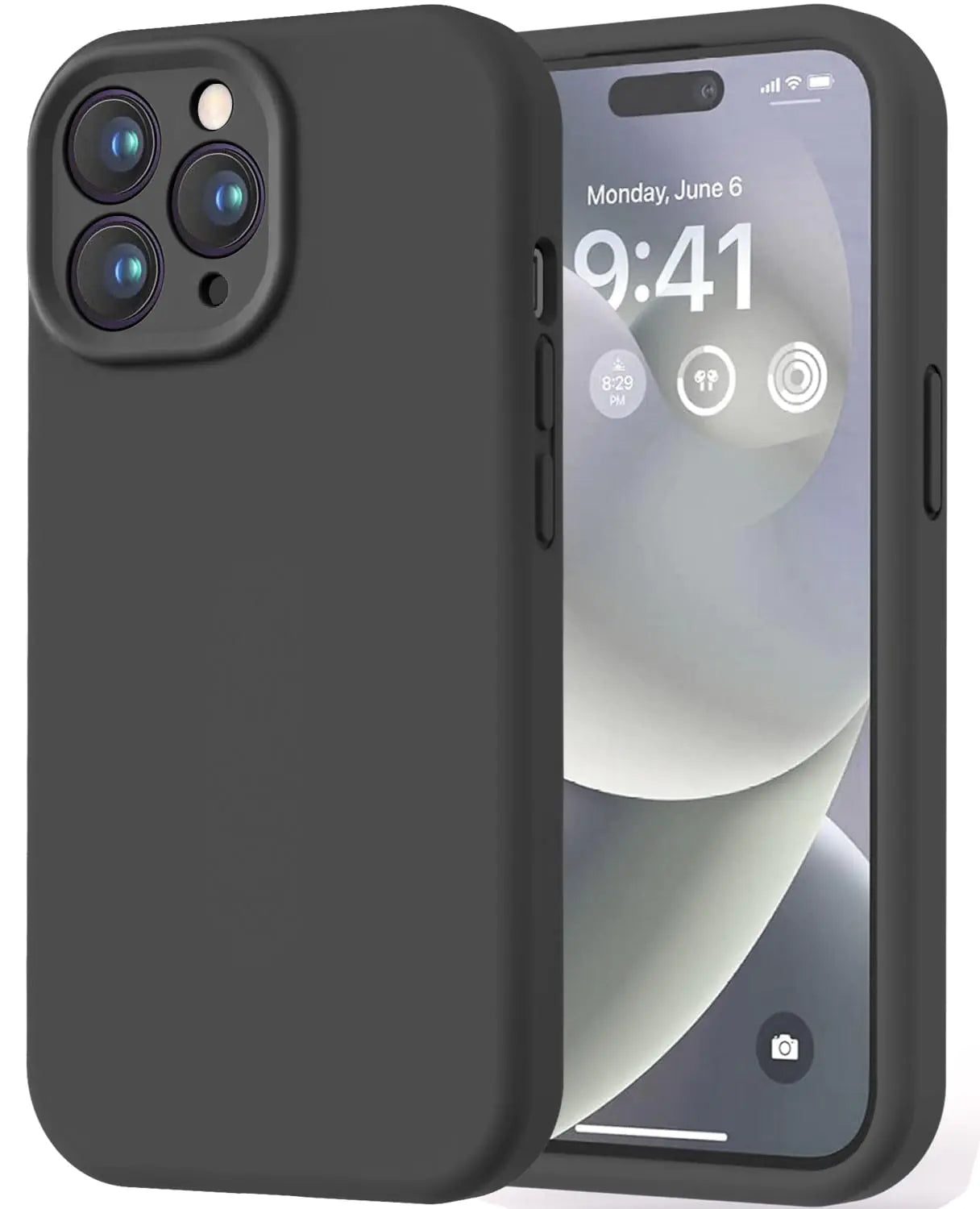 LOVE 3000 Designed for iPhone 14 Case, Premium Silicone with [Soft Anti-Scratch Microfiber Lining] Shockproof Protective Phone Case for Men Women Girls 6.1", Mint